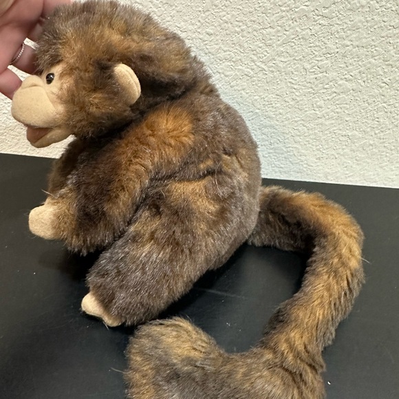 Folkmanis Brown Monkey Plush Long Tail Full Body Hand Puppet Stuffed Animal 10" - Picture 2 of 4